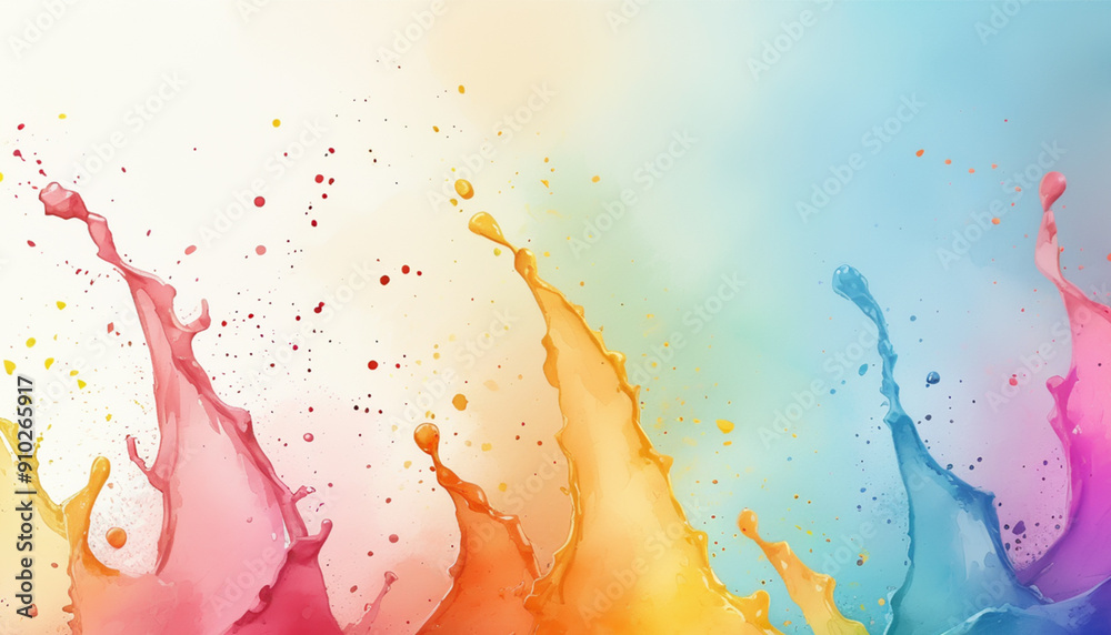Fototapeta premium Abstract wallpaper background, splashes of oil paint in soft colors