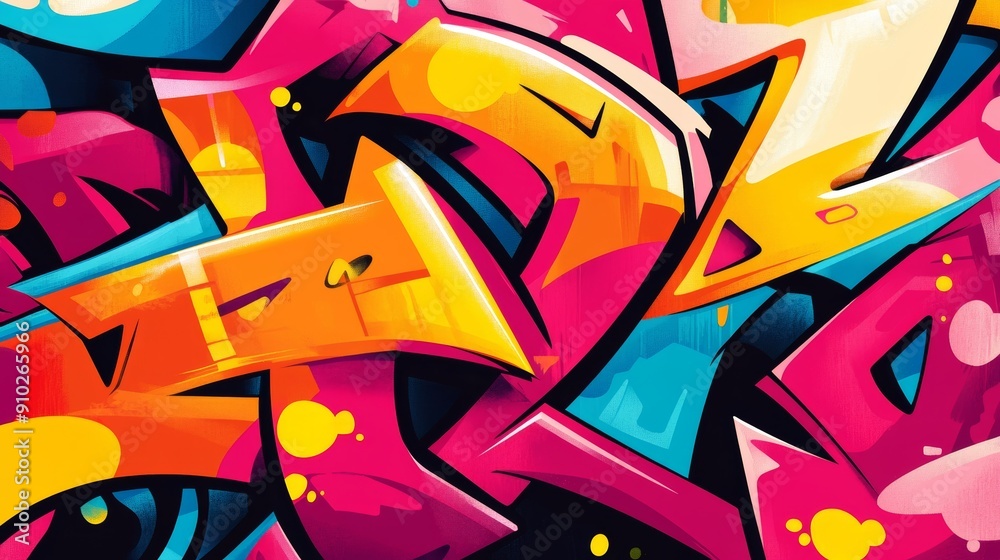 Vibrant abstract graffiti art in shades of pink, orange, and blue, showcasing dynamic shapes and energetic designs. Vibrant abstract graffiti art in shades of pink, orange, and blue, showcasing dynamic shapes and energetic designs.