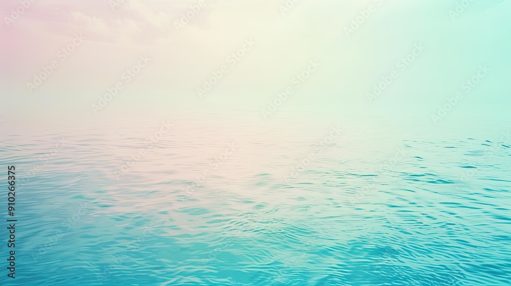 Fototapeta premium Serene Light Pastel Mint and Blue Gradient for Calm and Relaxation