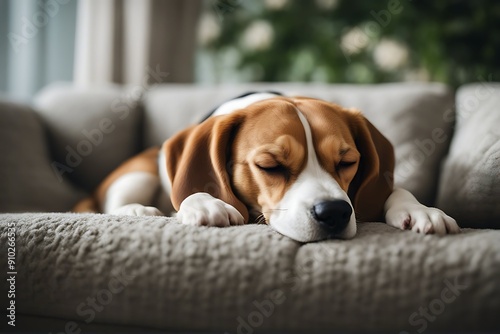 beagle sofa sleeping couch british beauty hound white rest lounge nature home animal sleepy lying indoor pedigreed purebred sleep cute nursling nose relaxation interior mammal english portrait