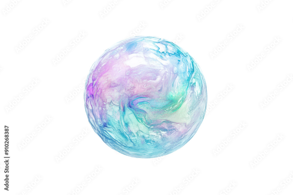 Iridescent soap bubble with gradient colors isolated on white. PNG image Iridescent soap bubble with gradient colors isolated on white. PNG image