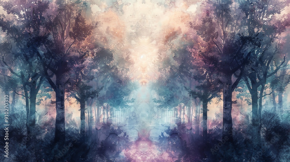 A mystical forest path lined with trees, bathed in a vibrant, ethereal glow. The colors are rich and the scene is calming. A mystical forest path lined with trees, bathed in a vibrant, ethereal glow. The colors are rich and the scene is calming.