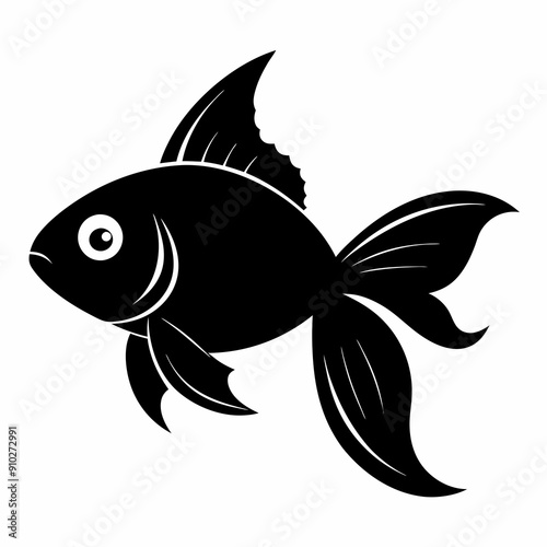 Goldfish Black silhouette