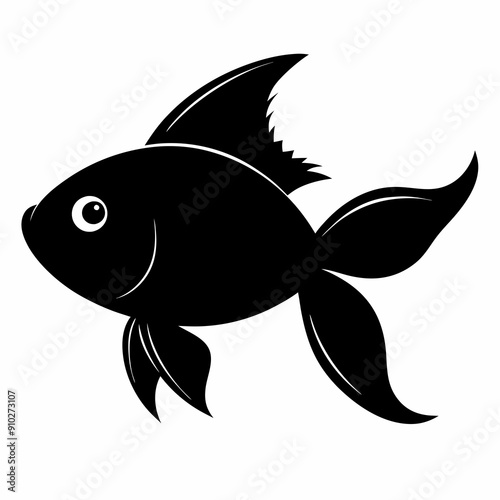 Goldfish Black silhouette