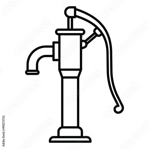 Water well icon vector design template