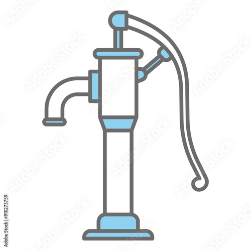 Water well icon vector design template