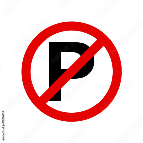 no parking - sign,vector icon