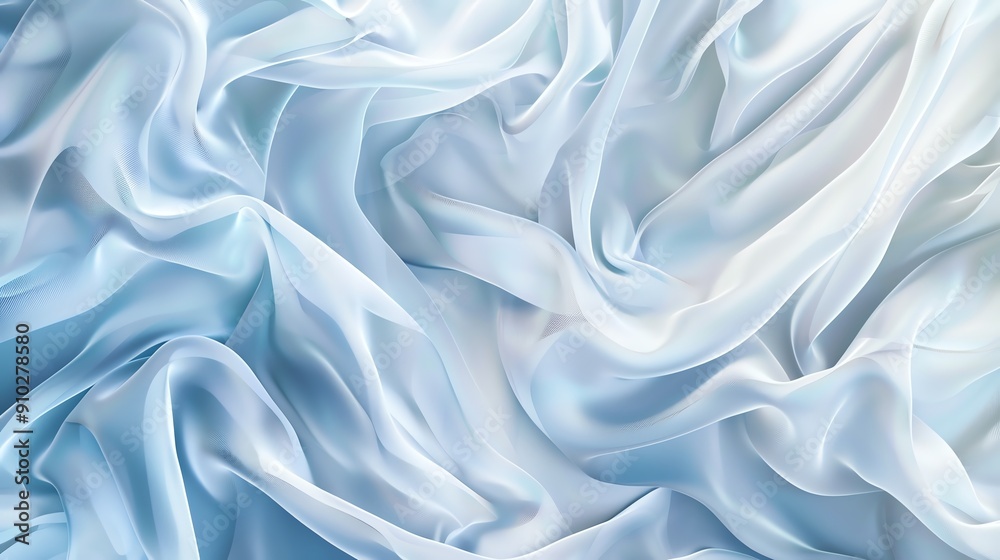 Abstract blue and white fabric texture, soft and flowing, perfect for background or design elements. Abstract blue and white fabric texture, soft and flowing, perfect for background or design elements.