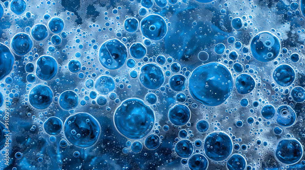 Abstract Blue Bubbles Background Abstract Blue Bubbles Background