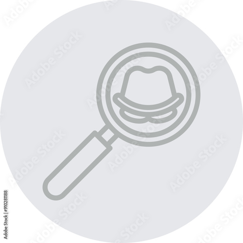 Fraud Vector Line Grey Circle Grey