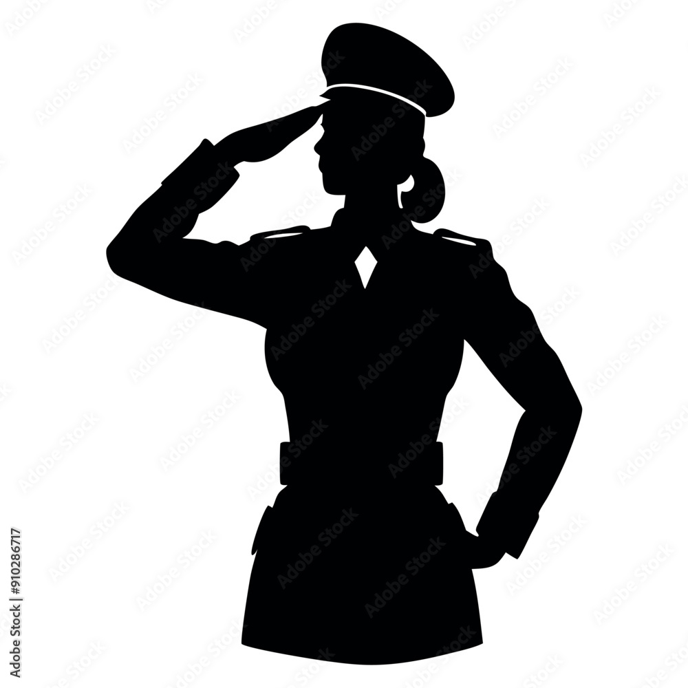 a strong Soldier woman salute position vector silhouette, a lady soldier stand with shoes, isolated white background a strong Soldier woman salute position vector silhouette, a lady soldier stand with shoes, isolated white background