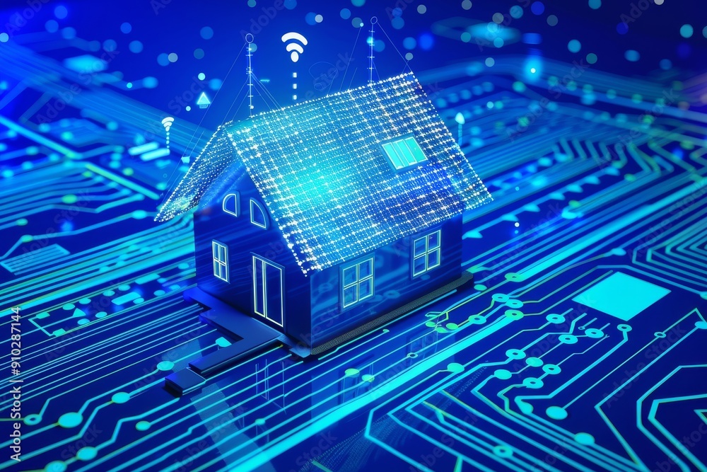 Smart home automation, AI generated Smart home automation, AI generated