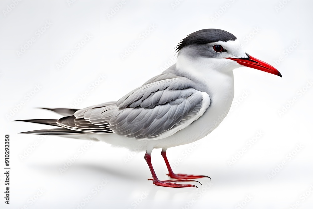 Obraz premium Antarctic tern bird on white background, Ai Generated