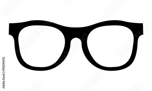 Silhouette of a glasses. Vector