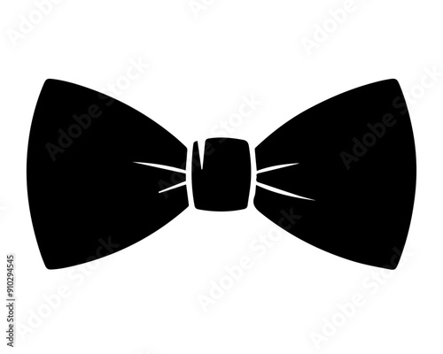 Silhouette of a Bow tie. Vector
