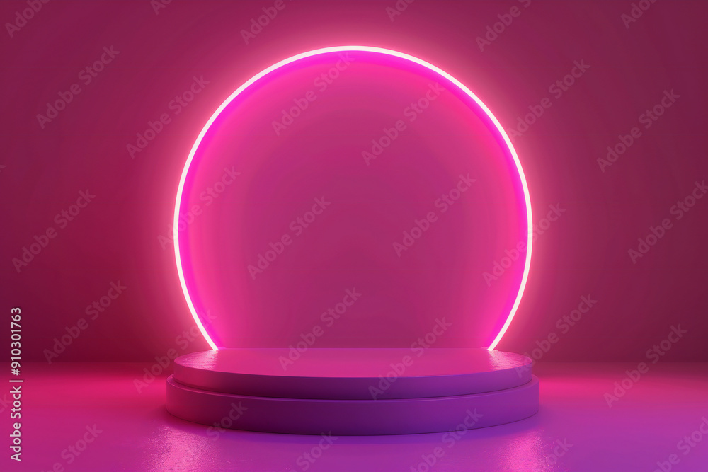 Pink Neon Circle Display: Vibrant and Futuristic Decor with Modern Neon Lights Pink Neon Circle Display: Vibrant and Futuristic Decor with Modern Neon Lights