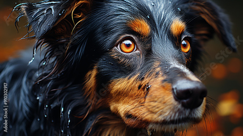 close-up of dog photo
