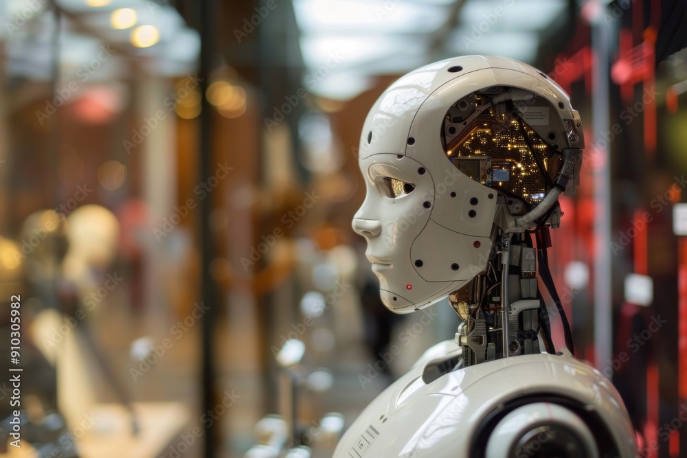 An image of a mechanical robot head covered in multiple gears, Machine learning models, AI generated An image of a mechanical robot head covered in multiple gears, Machine learning models, AI generated