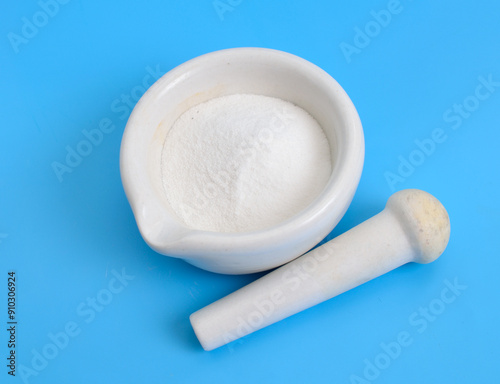 Fumaric acid is an organic compound with the formula HO2CCH-CHCO2H. photo