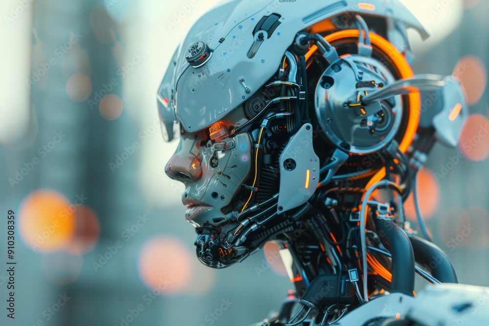 Robotic humans with cyber hardware in future technology, supported by artificial intelligence. Robotic humans with cyber hardware in future technology, supported by artificial intelligence.
