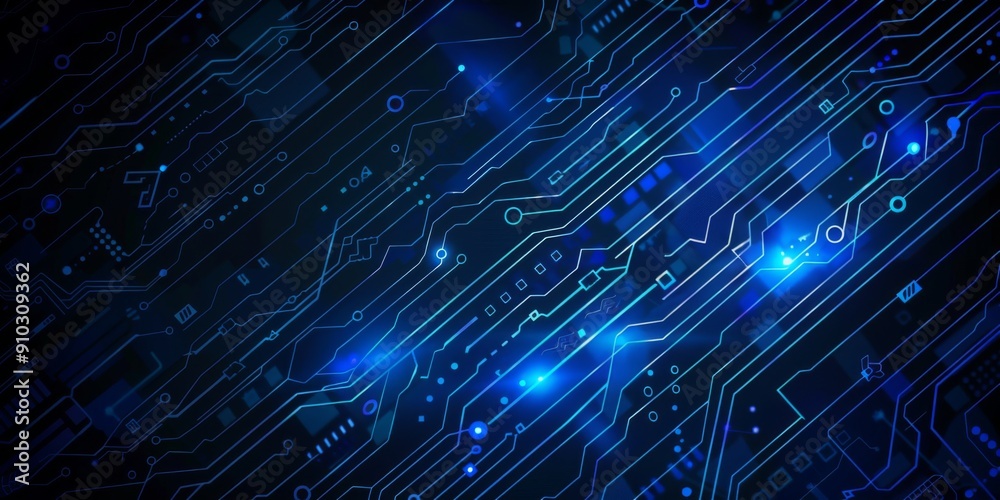 Innovative technology chip represented in a 3D render. Innovative technology chip represented in a 3D render.