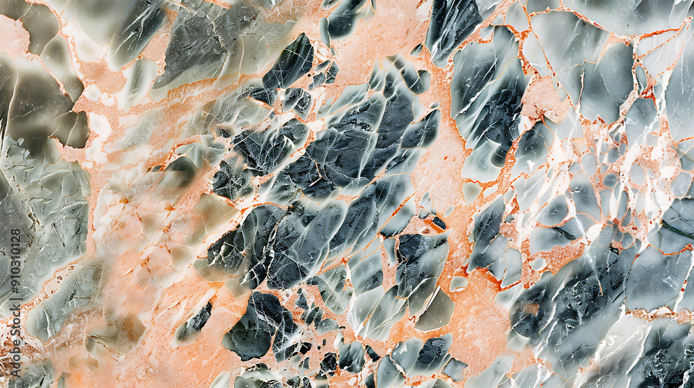 Abstract marble texture with grey, white and peach colors for interior ...