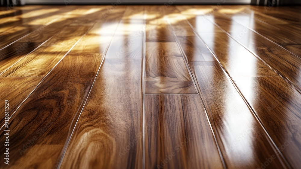 Polished Wood Floor Closeup Polished Wood Floor Closeup