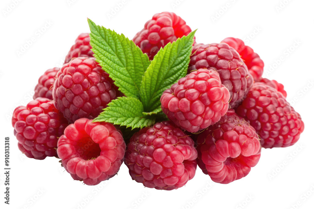 A group of raspberries isolated A group of raspberries isolated