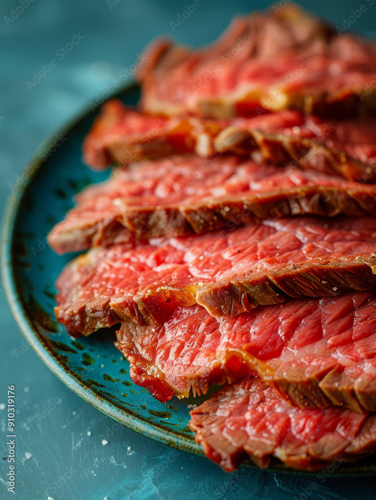 Thinly sliced roast beef Thinly sliced roast beef