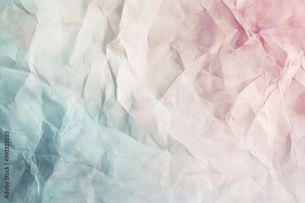 Obraz premium Blending Soft Hues: An Organic Fusion of Crinkled Pastel Textures