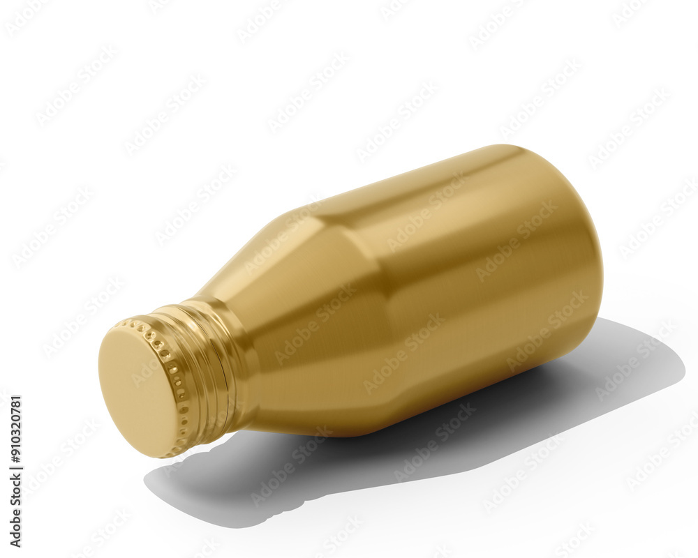 Aluminum Thin Wall Bottle with screw cap Packaging Isolated On Transparent Background, Prepared For Mockup, 3D Render. Aluminum Thin Wall Bottle with screw cap Packaging Isolated On Transparent Background, Prepared For Mockup, 3D Render.
