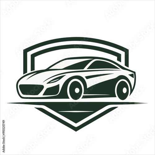 Car for logo and template vector