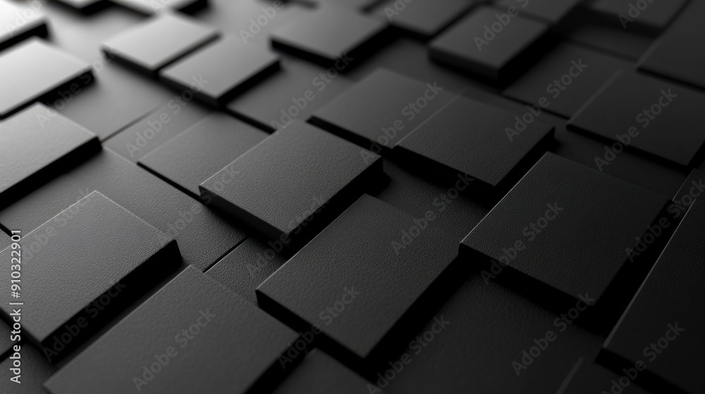 Abstract Black Squares Background Abstract Black Squares Background