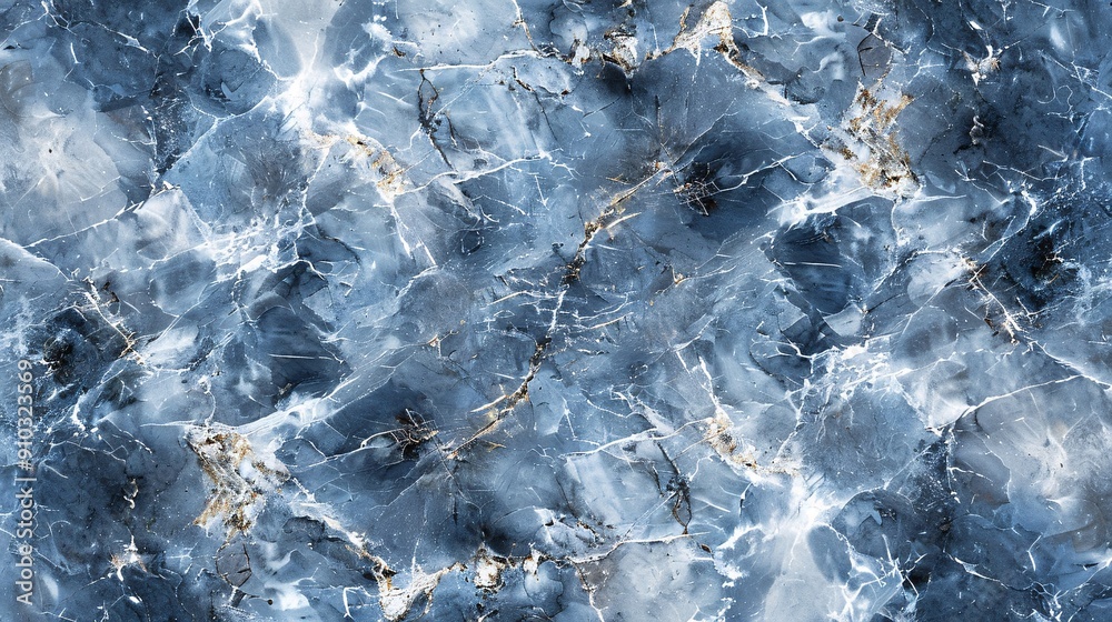 Obraz premium blue and white marble texture background
