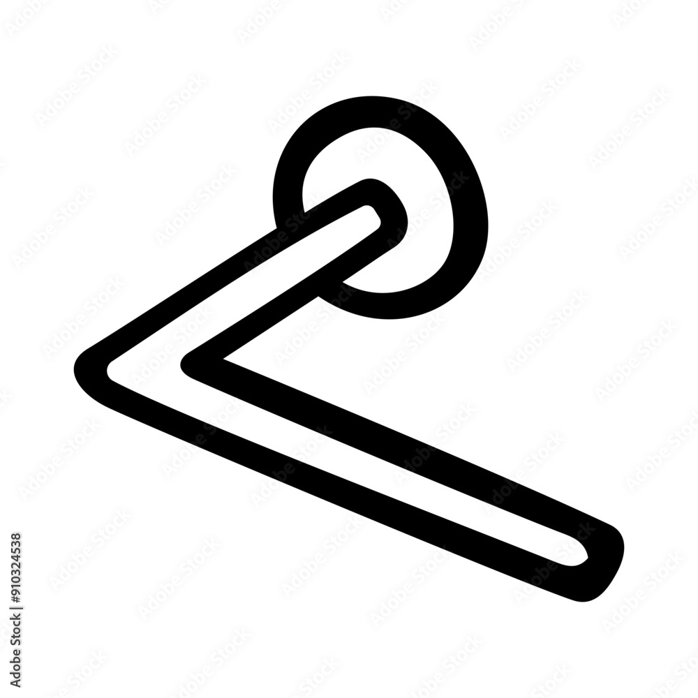 Wall mounted toilet paper roll holder hand drawn doodle. Personal hygiene. House cleaning. Interior Design. Vector outline line art illustration.