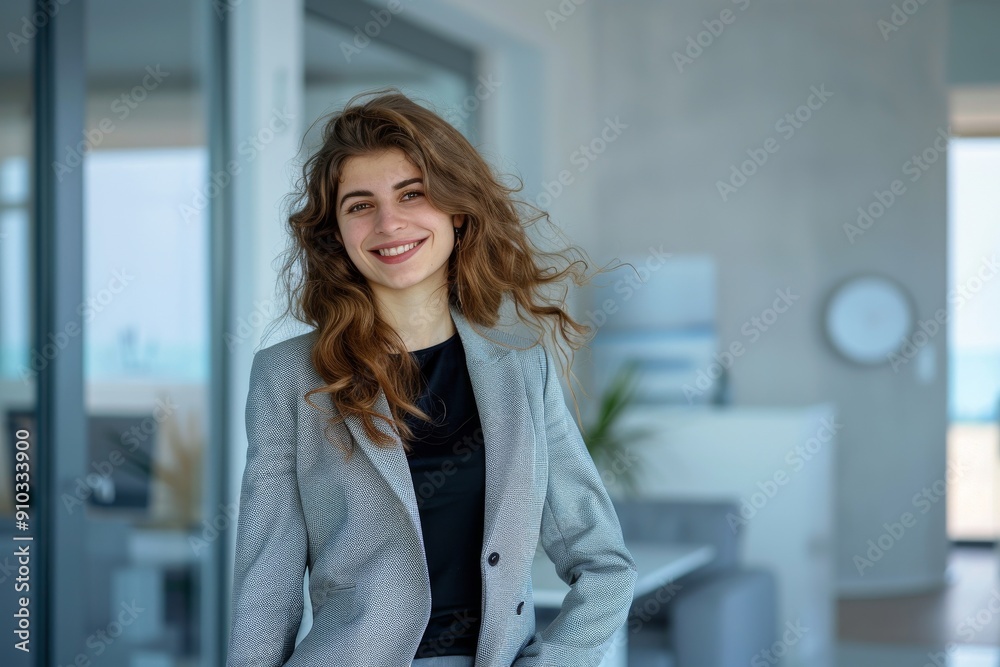 portrait of a successful forty-year-old red-haired businesswoman against the backdrop of the office center. Beautiful simple AI generated image in 4K, unique. portrait of a successful forty-year-old red-haired businesswoman against the backdrop of the office center. Beautiful simple AI generated image in 4K, unique.
