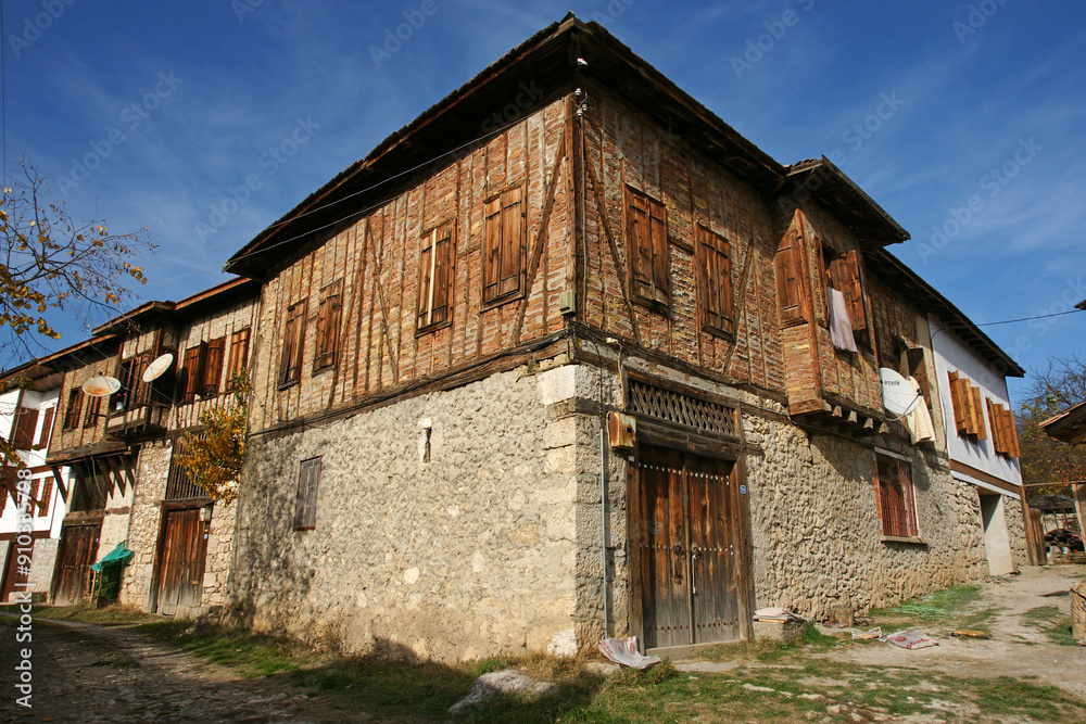 Yoruk Village, located in Safranbolu, Turkey, is famous for its Ottoman-era houses and streets. Yoruk Village, located in Safranbolu, Turkey, is famous for its Ottoman-era houses and streets.