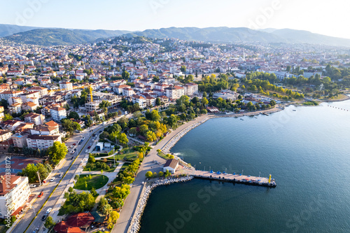 Golcuk, Kocaeli, Turkey. Golcuk is a town in Kocaeli province, Turkey. Aerial view with drone.