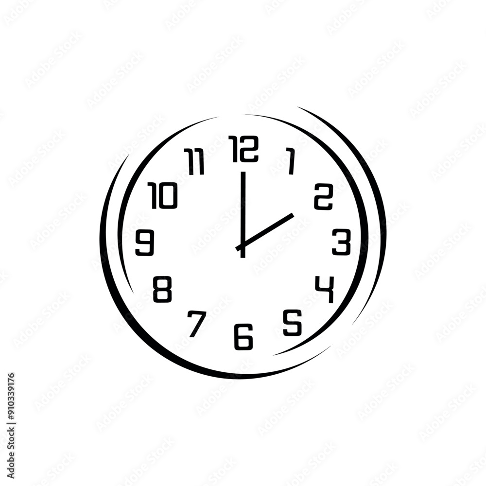 clock isolated on white clock isolated on white