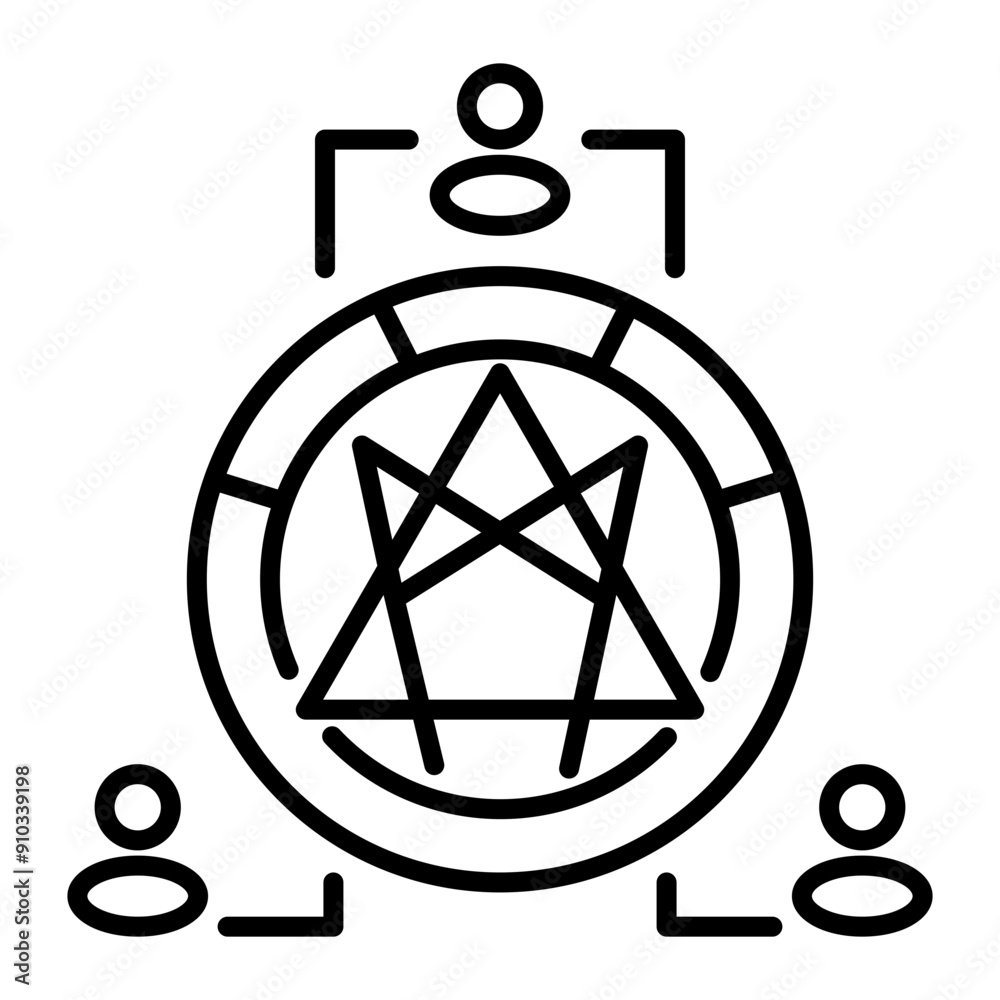 An outline icon of malasana diagram An outline icon of malasana diagram