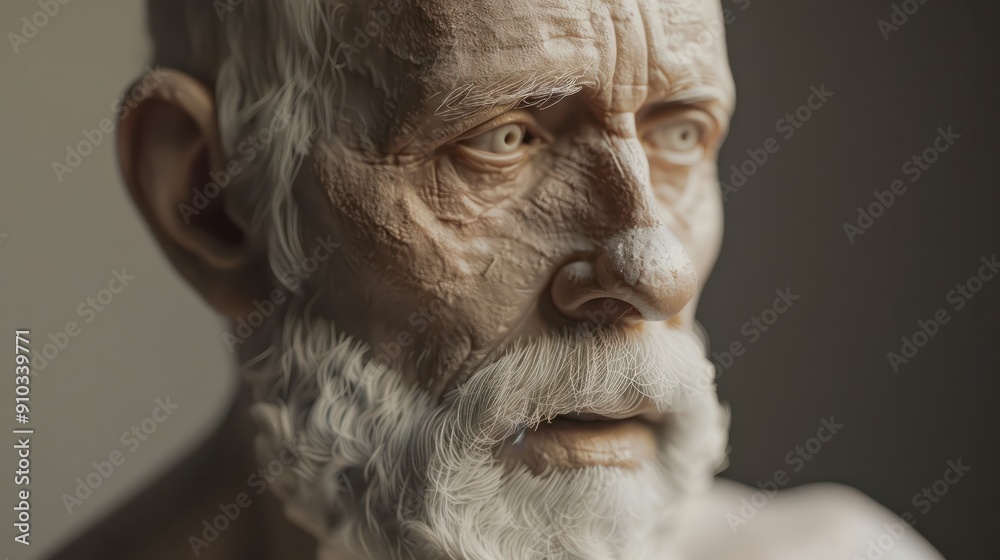 Sculpting Serenity: Portrait of a Skilled Artisan, generative ai Sculpting Serenity: Portrait of a Skilled Artisan, generative ai
