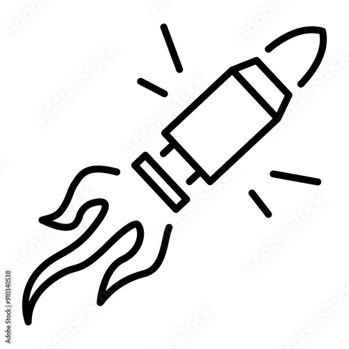 Bullet icon designed in linear style 