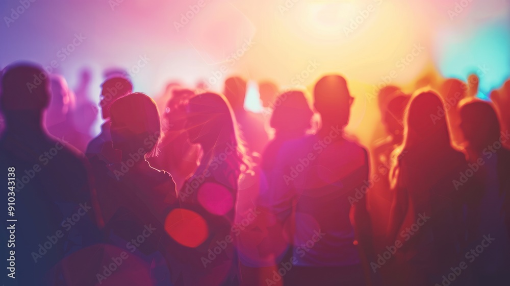 crowd of people party silhouettes crowd of people party silhouettes