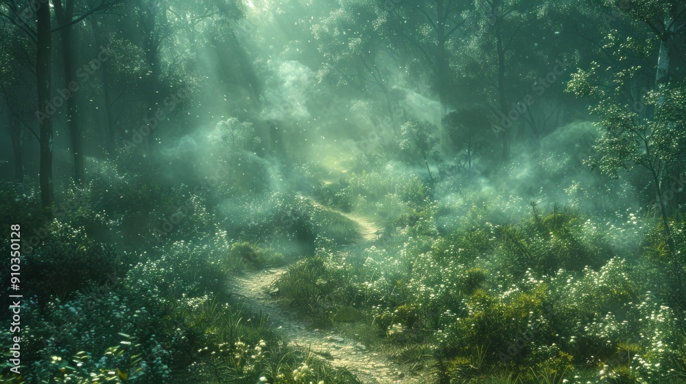 Obraz premium Enchanted Forest Path