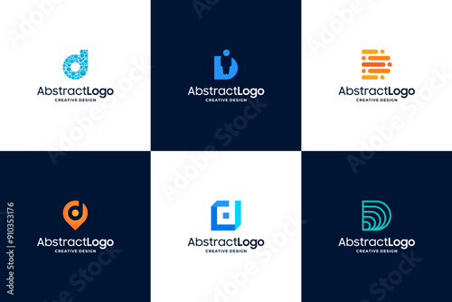 Creative letter D logo design collection