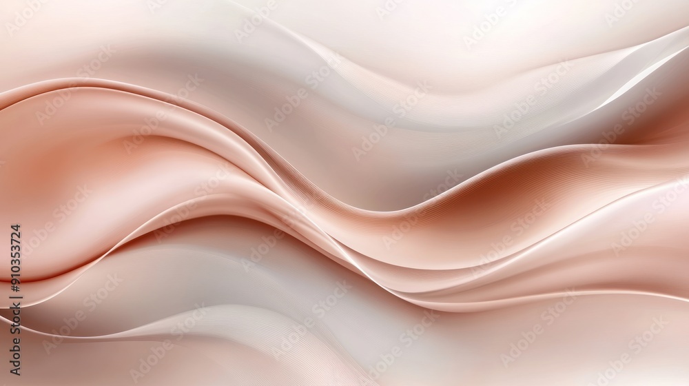Obraz premium Abstract Waves in Soft Tones