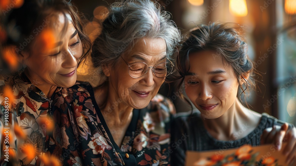 Three Generations Sharing a Special Moment