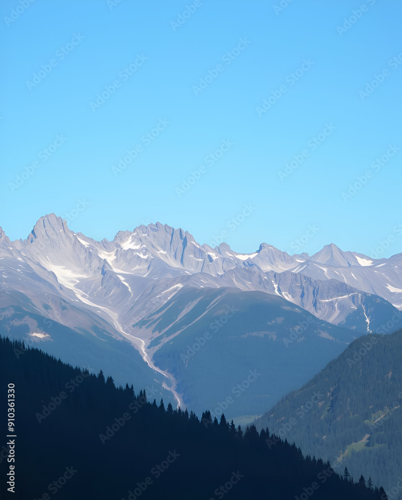 snow covered mountains in winter snow covered mountains in winter