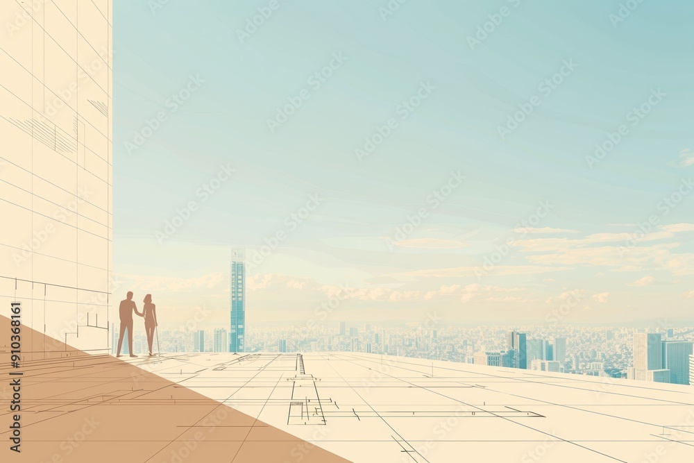 A birds-eye view of a cityscape from the top of a skyscraper showcasing streets, buildings, and traffic below.. Beautiful simple AI generated image in 4K, unique. A birds-eye view of a cityscape from the top of a skyscraper showcasing streets, buildings, and traffic below.. Beautiful simple AI generated image in 4K, unique.