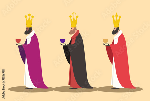  Three Wise Men. Three Kings. Three Magi 